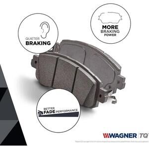 Disc Brake Pad Set-ThermoQuiet Disc Brake Pad Front Wagner MX430